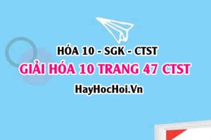 Giải Hóa 10 Chân trời sáng tạo trang 47